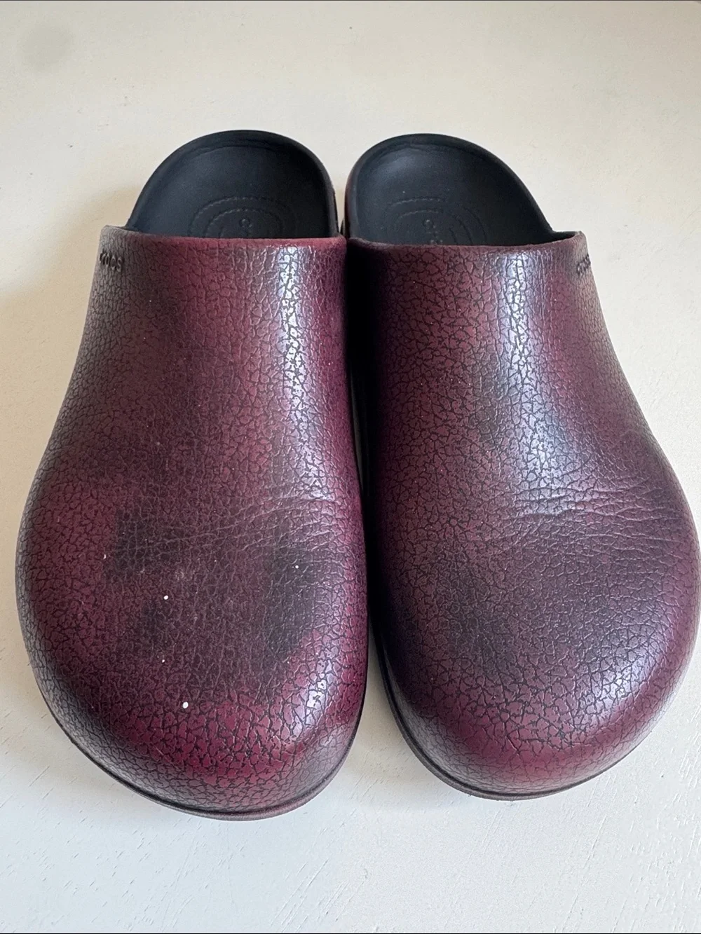 CROCS Men's Slip-On Clogs in Burgundy